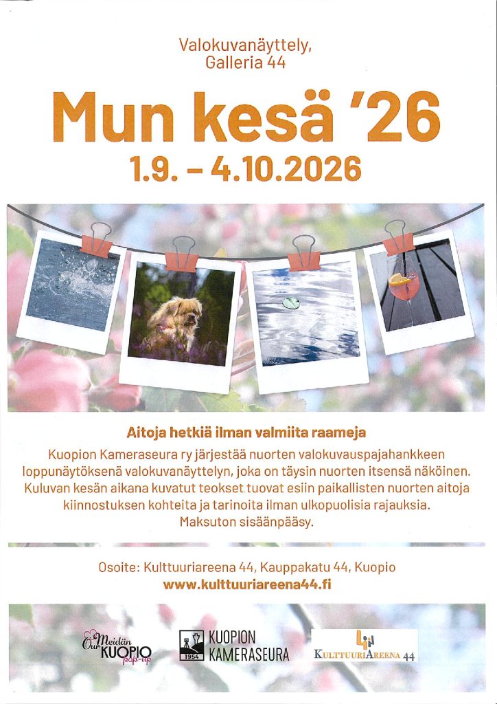 Galleria 44 – mun kesä´26 ja mediataidefestarit